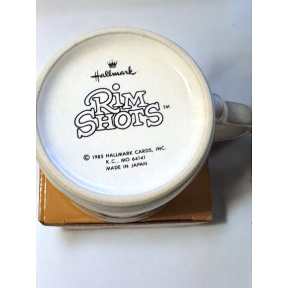 Hallmark 1985 Rim Shots Mug "Whats A Nice Person Like Me Doing In A Place Like T - Picture 3 of 7